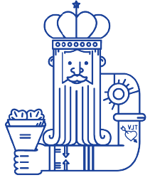 איור של מלך מחזיק קרפ